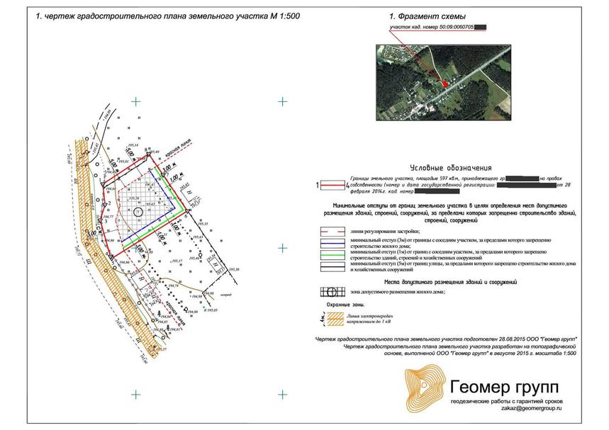 Образец ГПЗУ градостроительного плана земельного участка