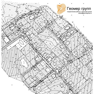 Топографическая съемка 1:5000, топосъемка в масштабе 1:5000, Топоплан, Топографический план